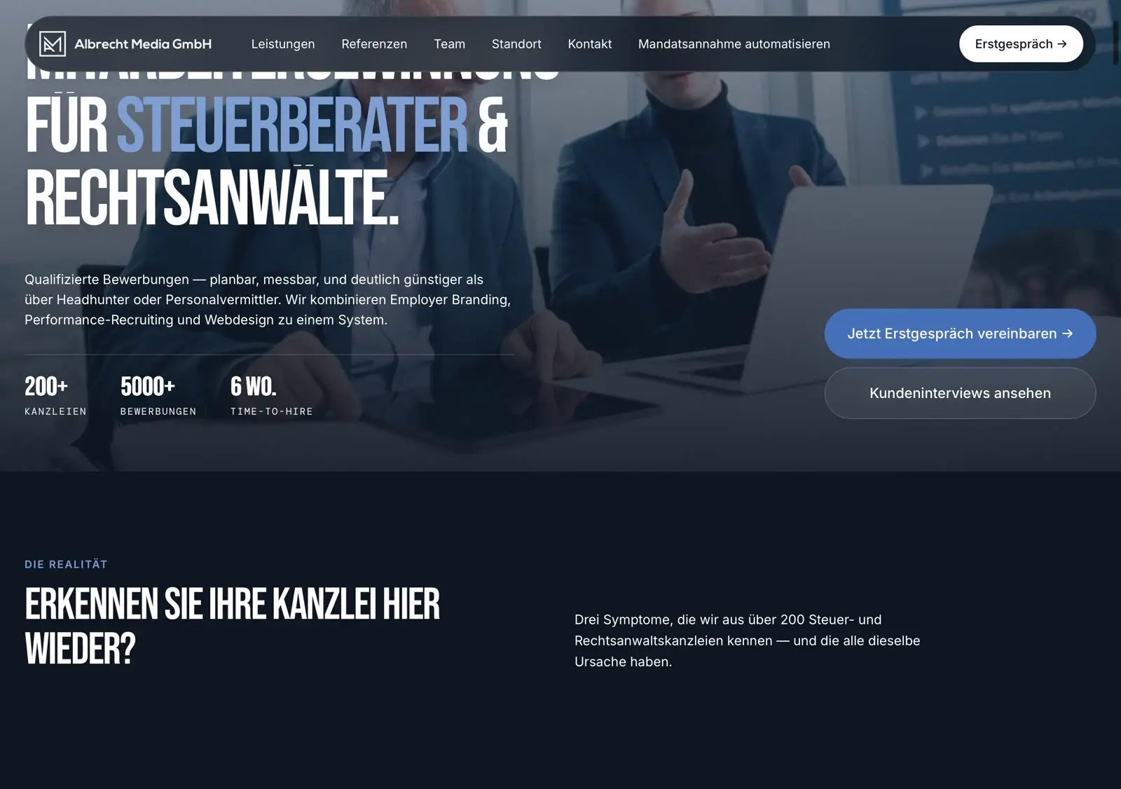 Website von OMS Partner